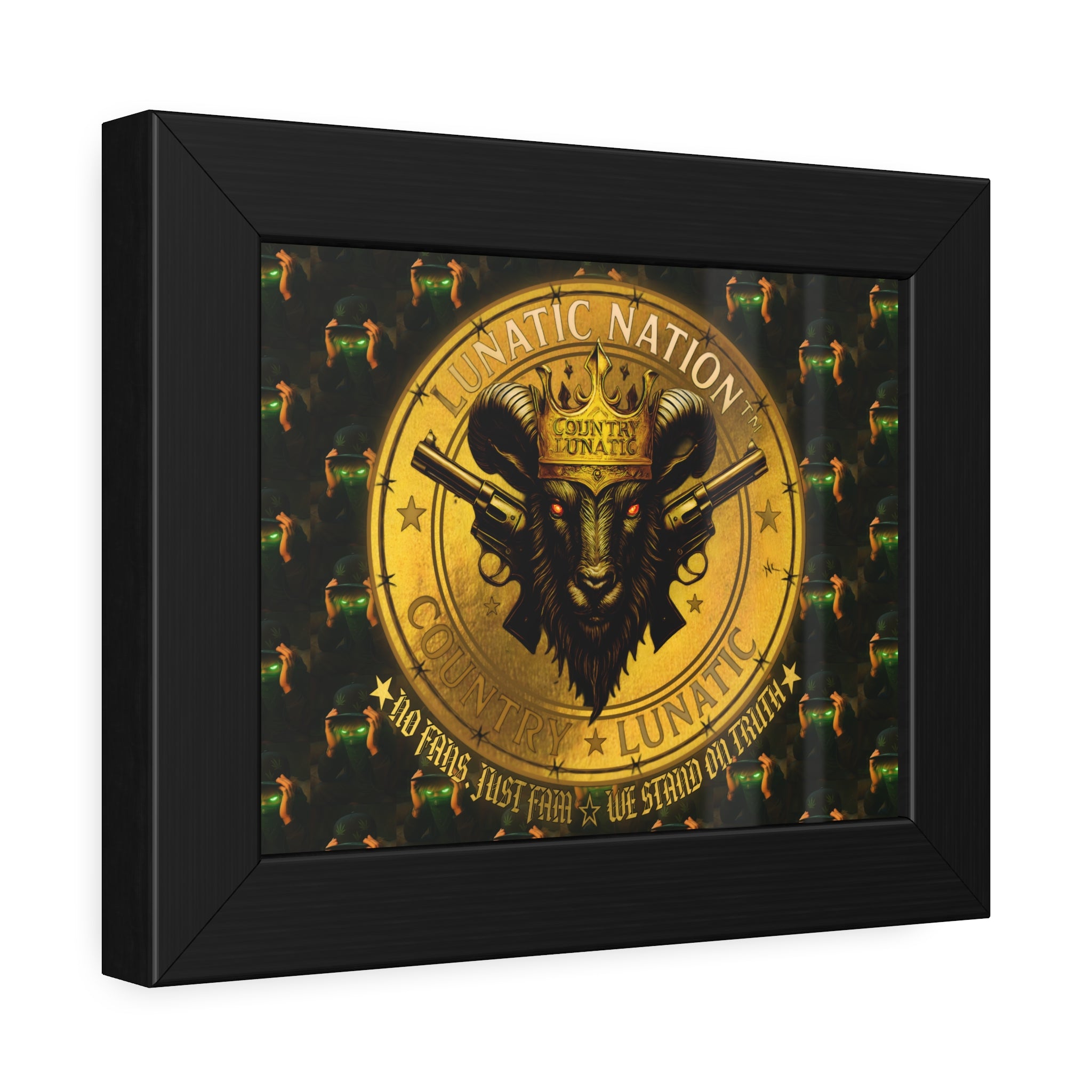 Framed Poster - Lunatic Nation Logo Photo