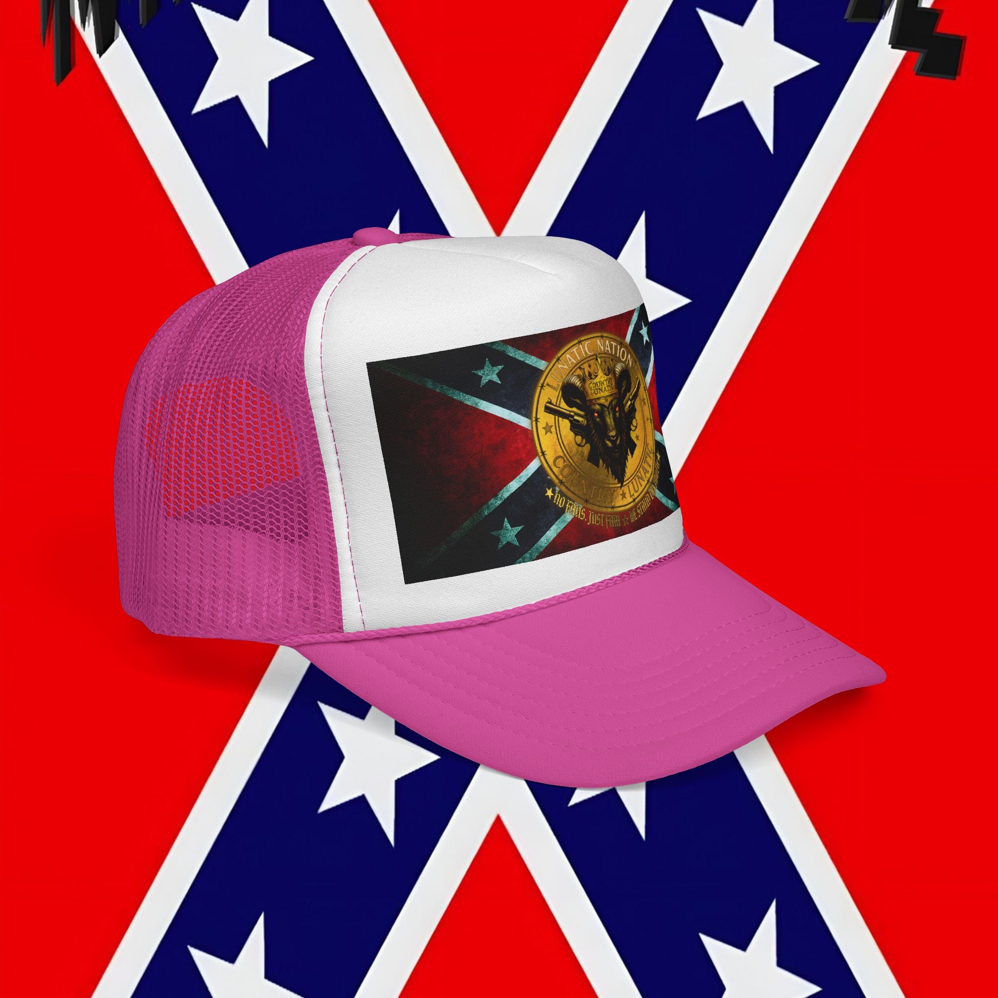 Trucker Cap - Rebel Flag New Logo Design