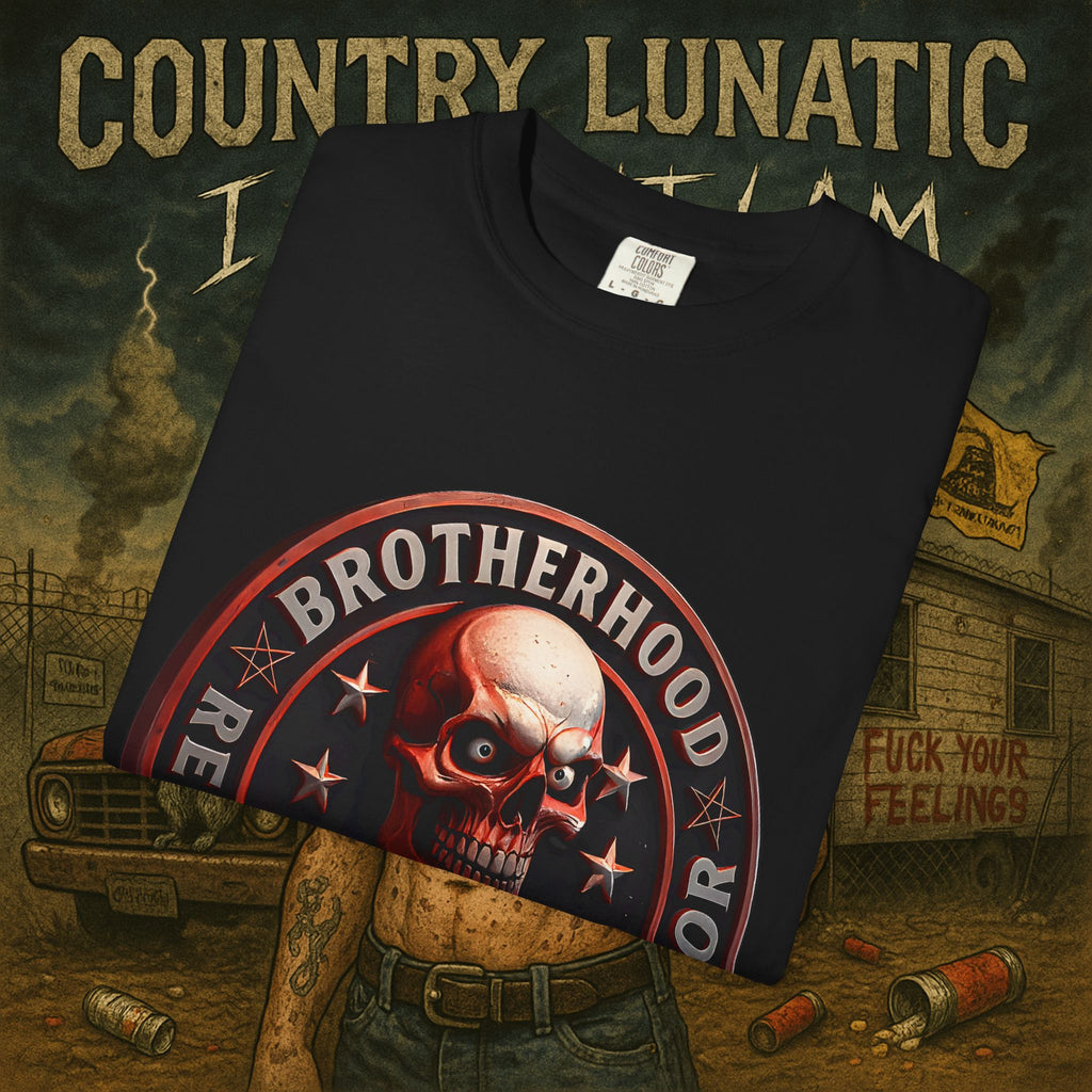 Country Lunatic Unisex Garment-Dyed T-shirt - Lunatic Nation Graphic Tee #2