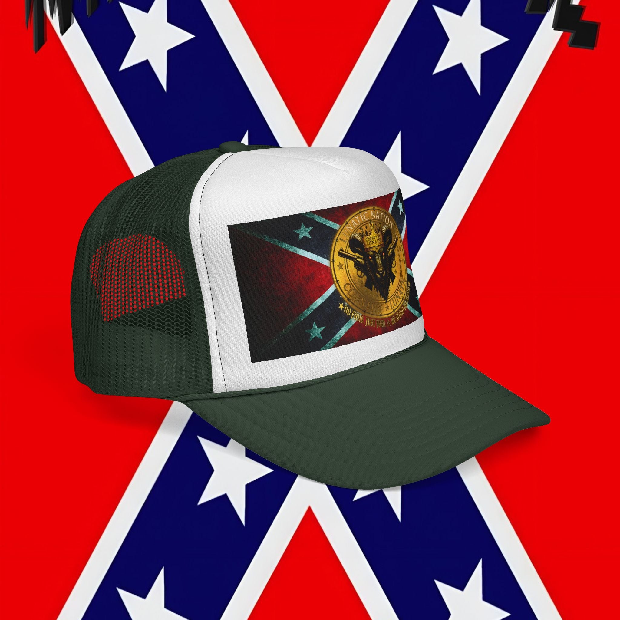 Trucker Cap - Rebel Flag New Logo Design