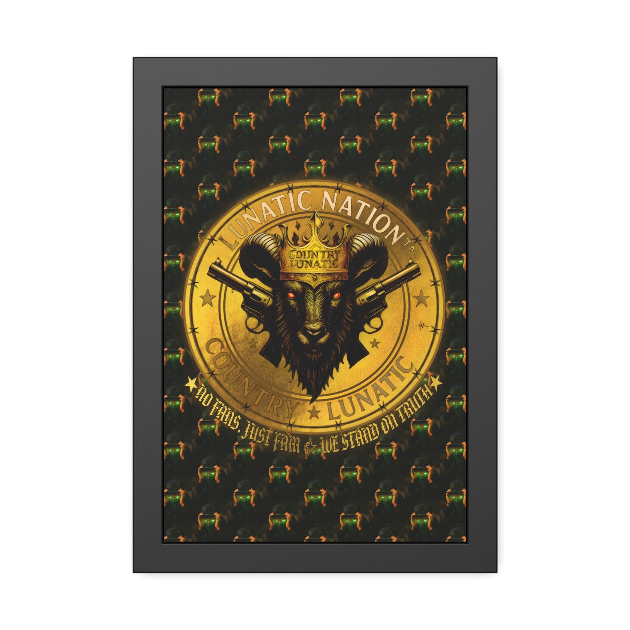 Framed Poster - Lunatic Nation Logo Photo