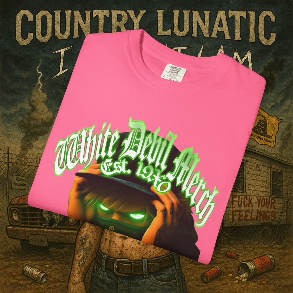 Country Lunatic Unisex Garment-Dyed T-shirt - Lunatic Nation Graphic Tee