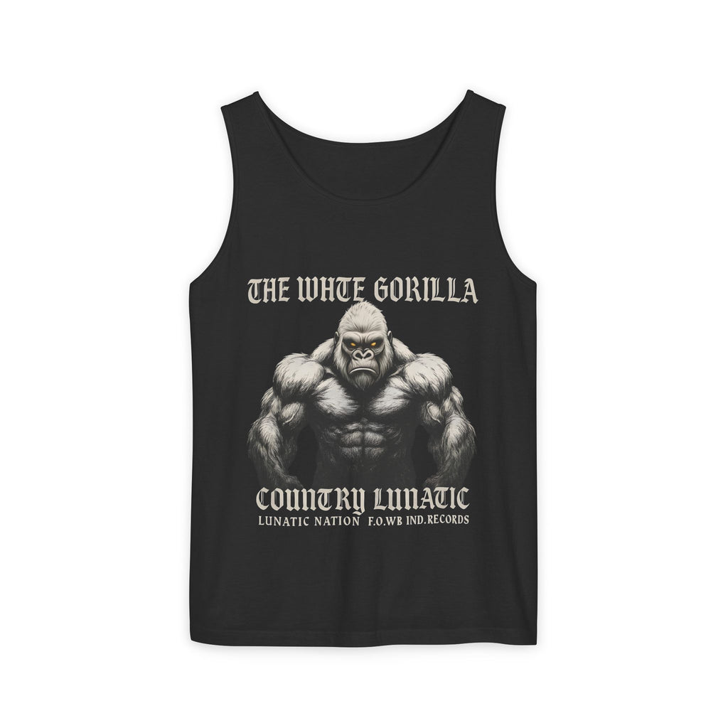Tank Top White Gorilla Wife Beater Tank Unisex Garment-Dyed Collection
