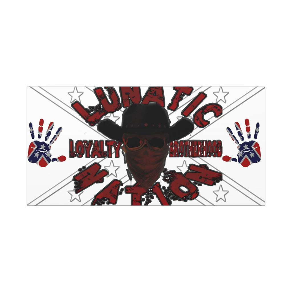 Country Lunatic Canvas Wall Art – Loyalty & Brotherhood Decor for Country Fans