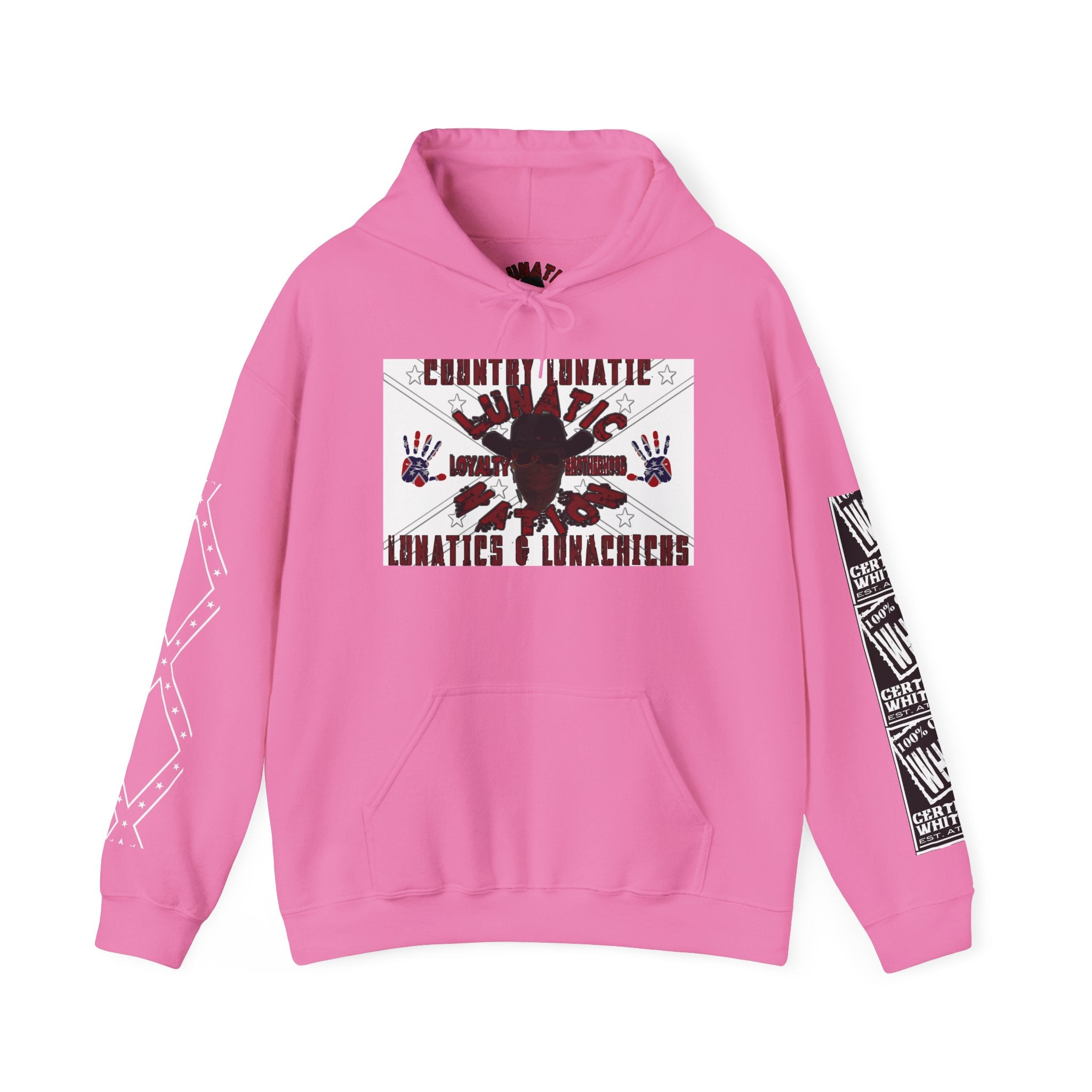 Country Lunatic Unisex Heavy Blend™ Hooded Sweatshirt - Unique Graphic Design