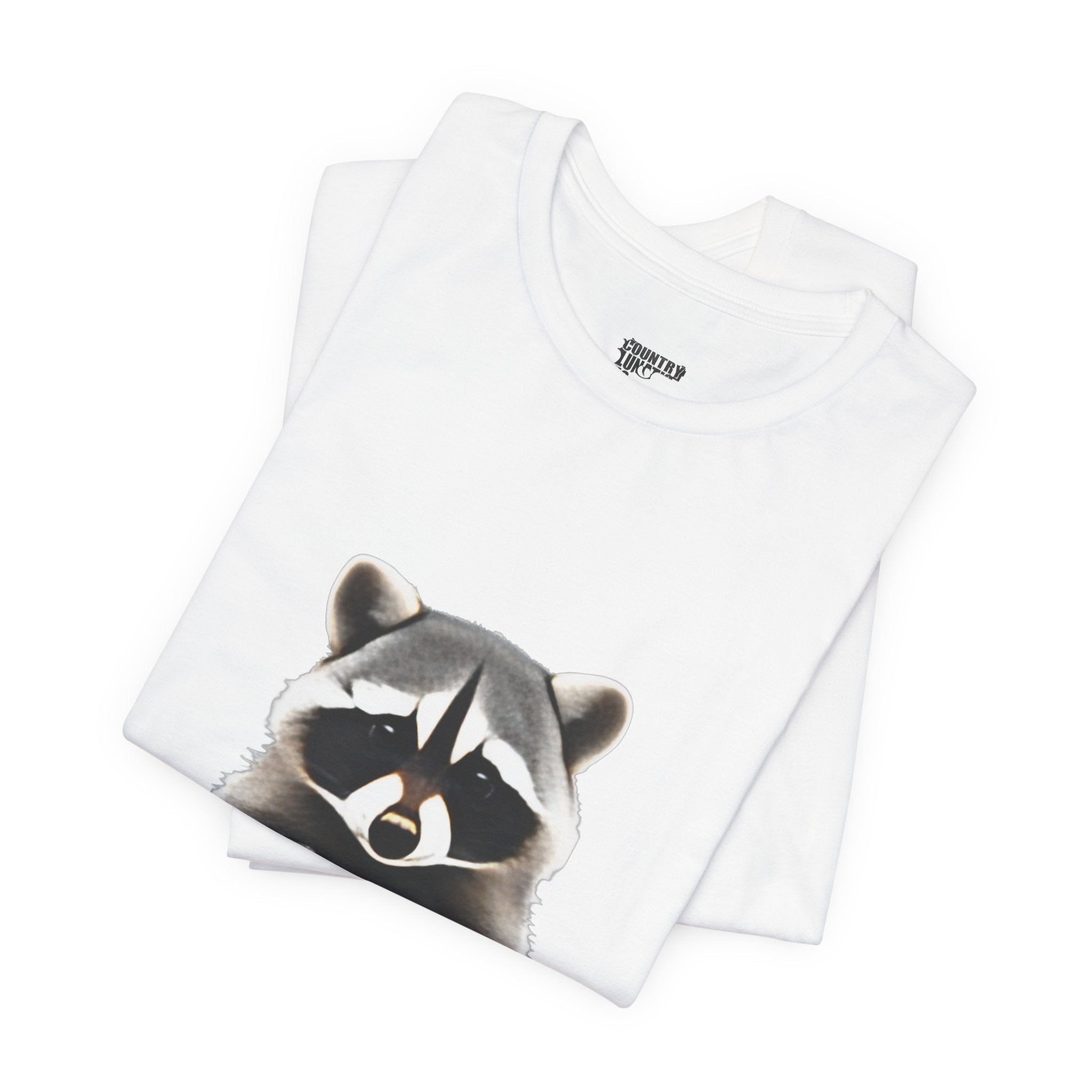 Country Lunatic Racoon Tee — 'F.C.W.B' Muscle Car Graphic Shirt