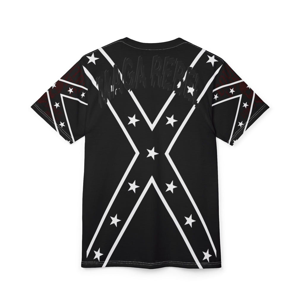 T-Shirt - Country Lunatic MAGA REBEL Tee with Confederate Flag Design