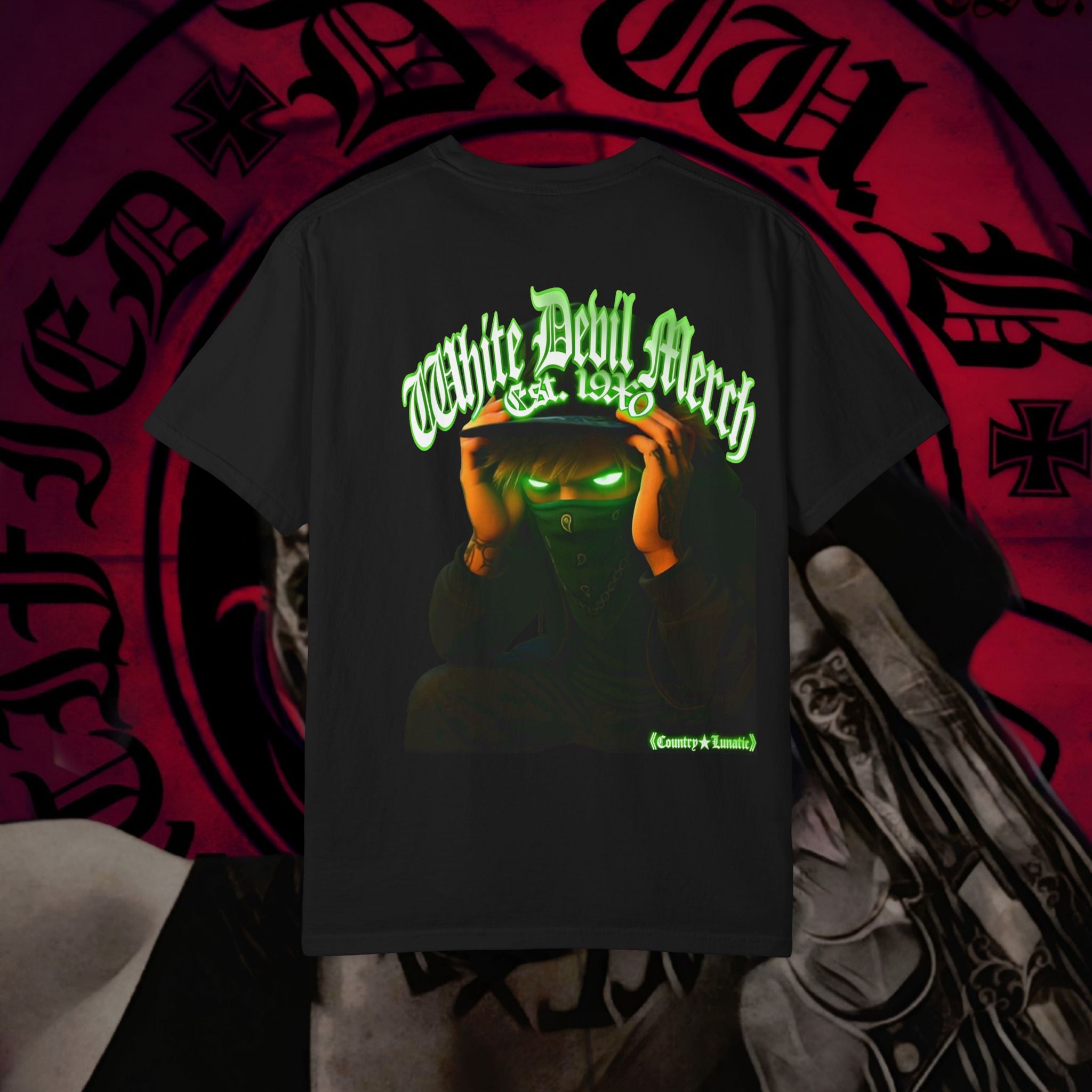 Country Lunatic Unisex Garment-Dyed T-shirt - Lunatic Nation Graphic Tee #2