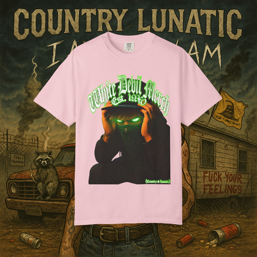Country Lunatic Unisex Garment-Dyed T-shirt - Lunatic Nation Graphic Tee