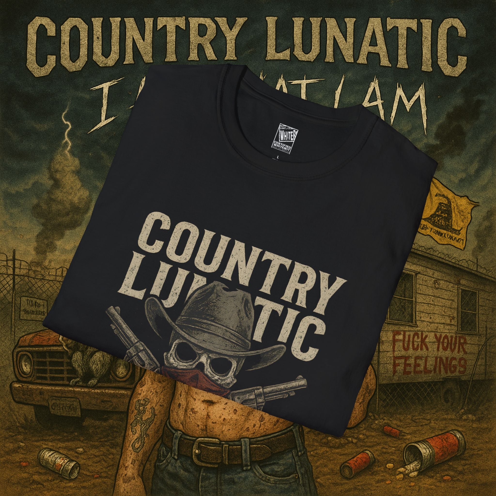 Copy of Country Lunatics Unisex T-Shirt - Number One Song Supporters