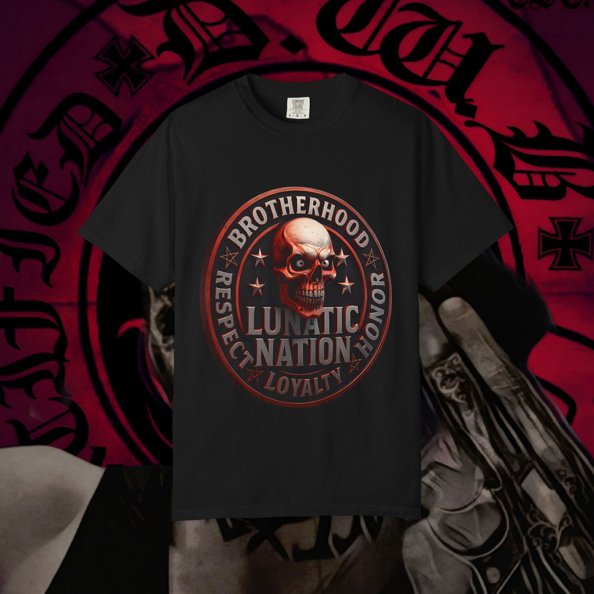 Country Lunatic Unisex Garment-Dyed T-shirt - Lunatic Nation Graphic Tee #2