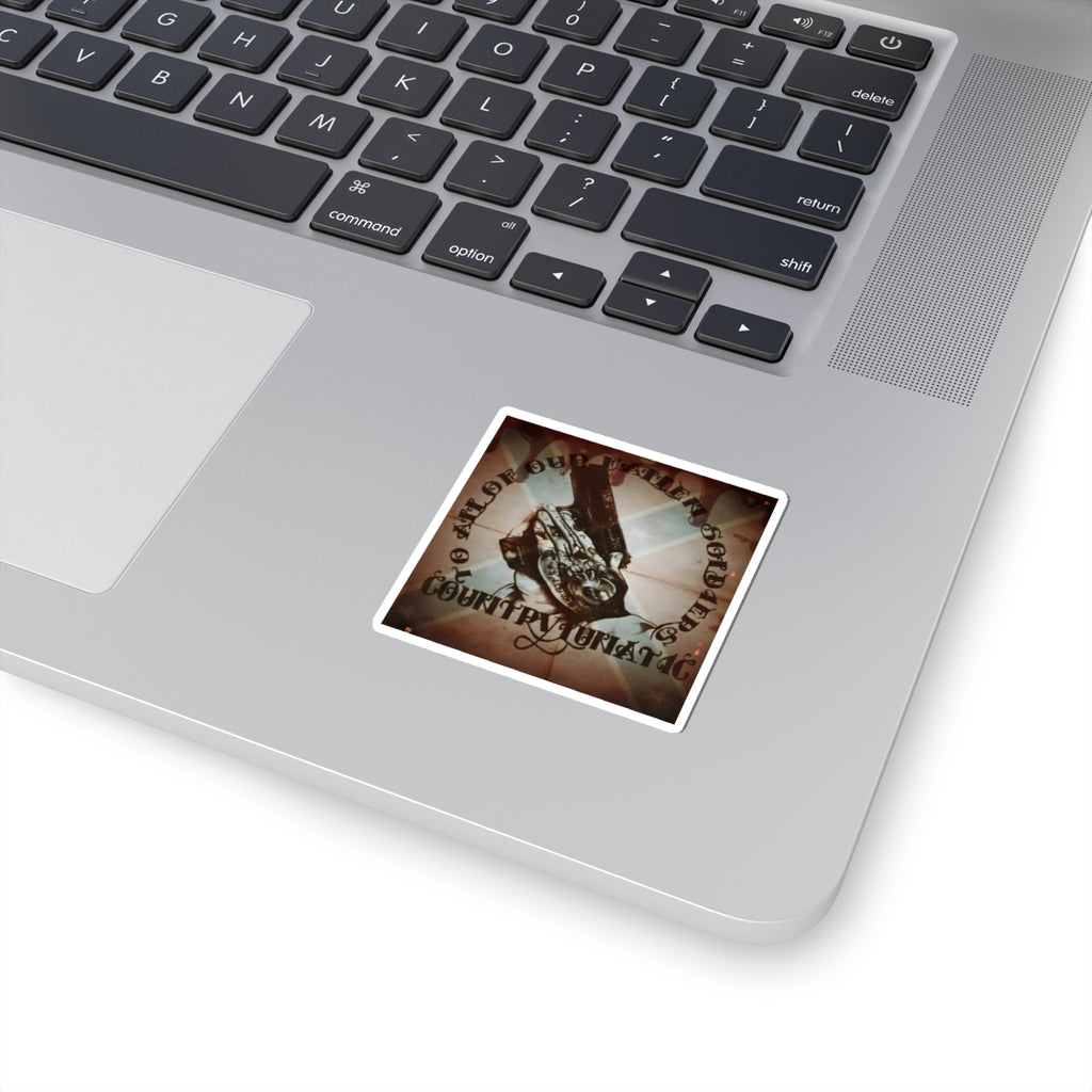 Stickers - Falling Outlaw Anthem Logo Country Lunatic Design