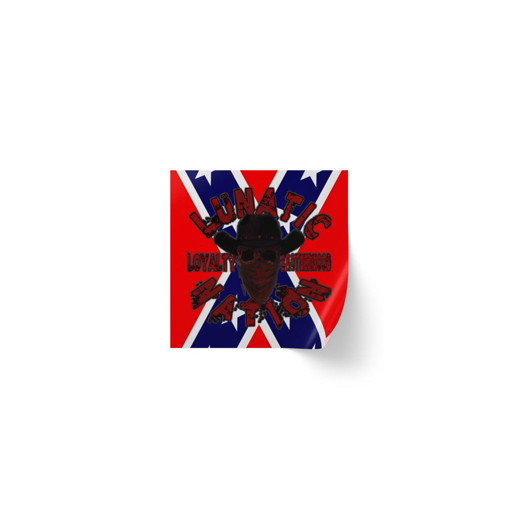Lunatic Rebel Square Sticker Rolls – Bold Design for Events & Personal Use