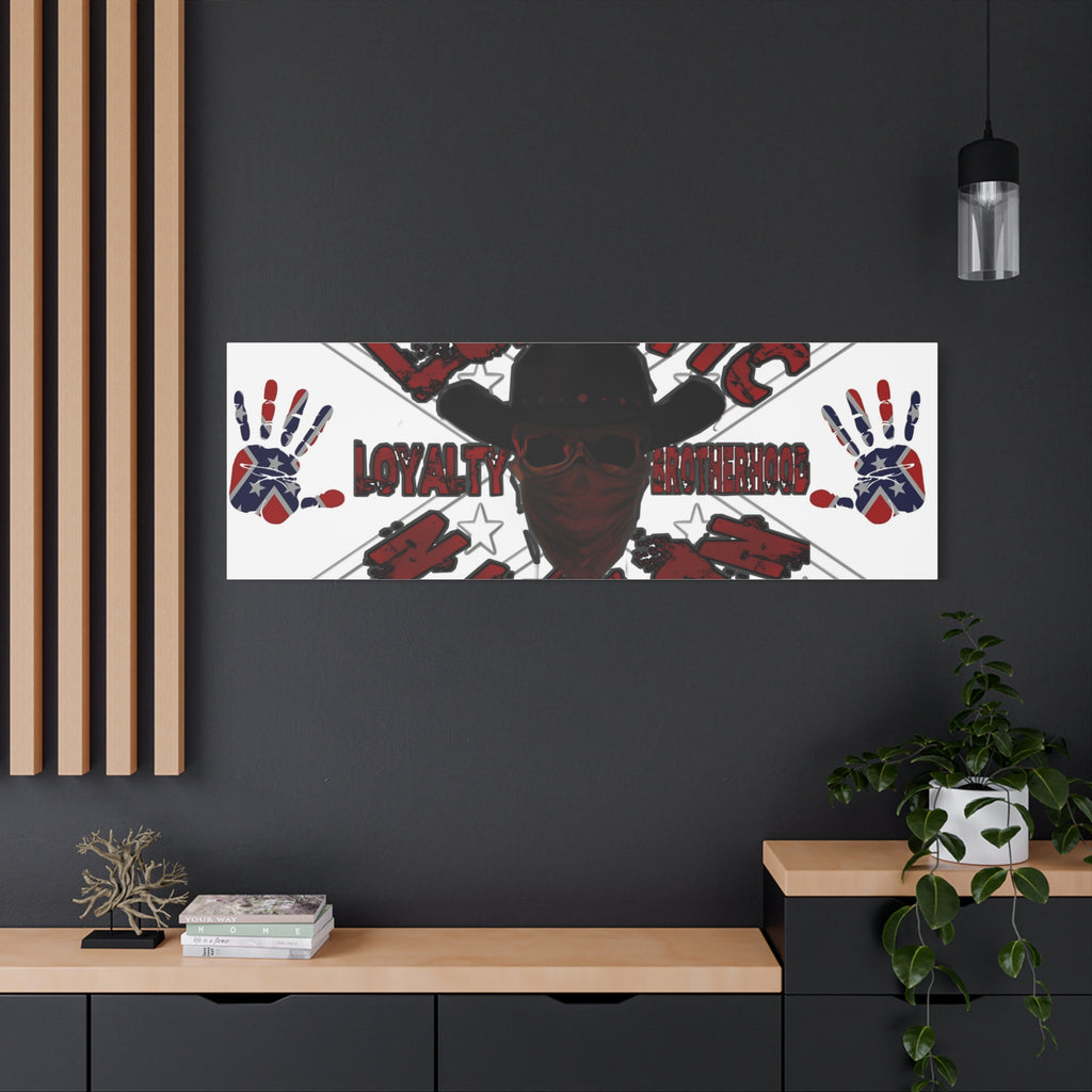 Country Lunatic Canvas Wall Art – Loyalty & Brotherhood Decor for Country Fans