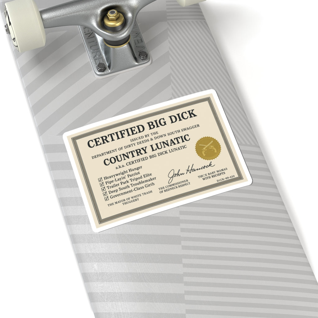 Stickers - Certified Big Dick Lunatics Funny Decal Pack