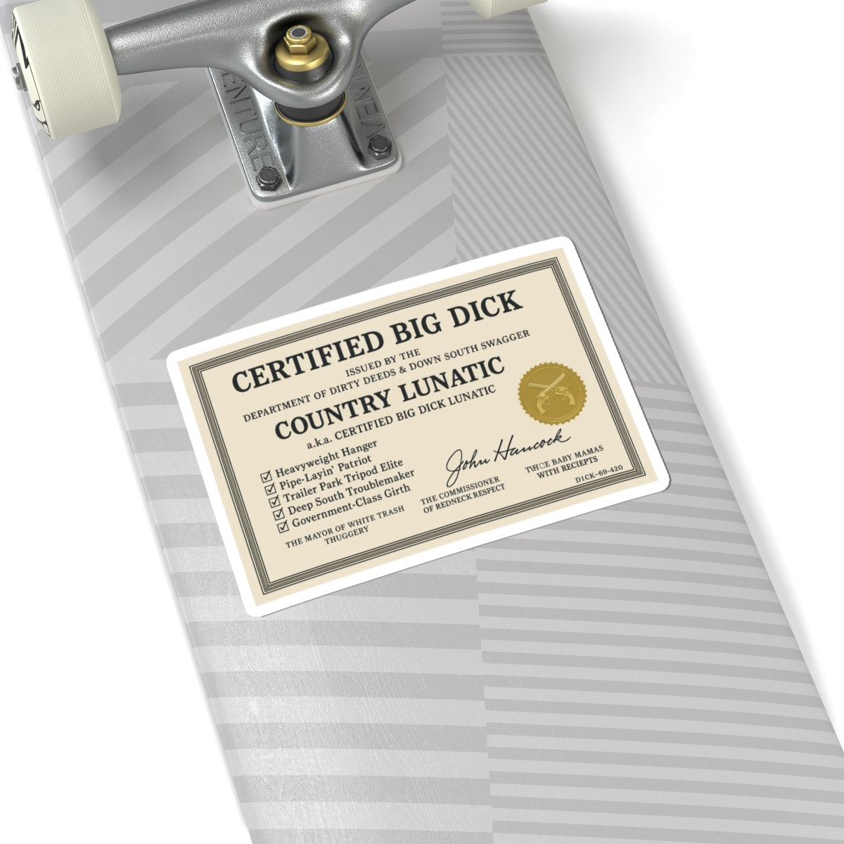 Stickers - Certified Big Dick Lunatics Funny Decal Pack