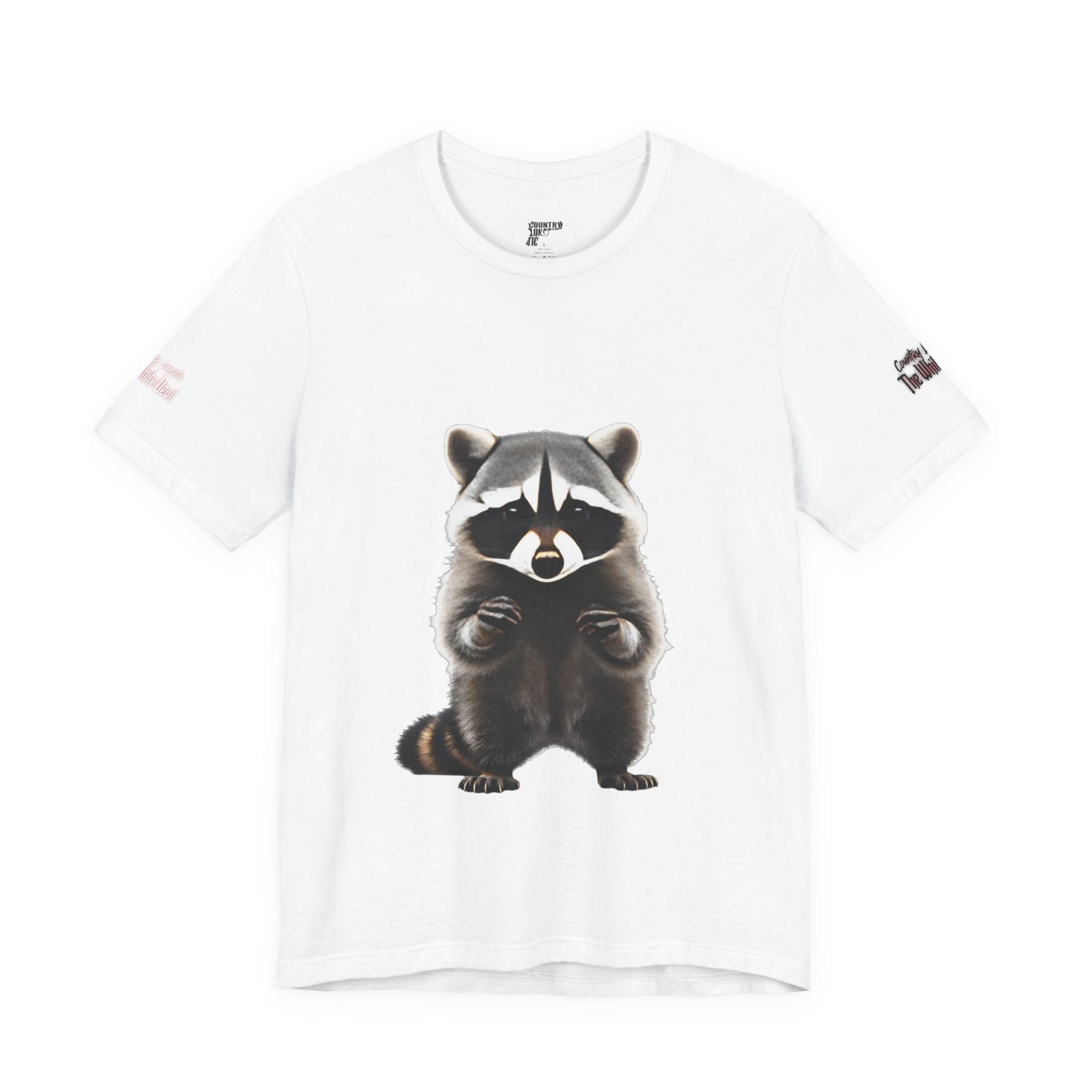 Country Lunatic Racoon Tee — 'F.C.W.B' Muscle Car Graphic Shirt