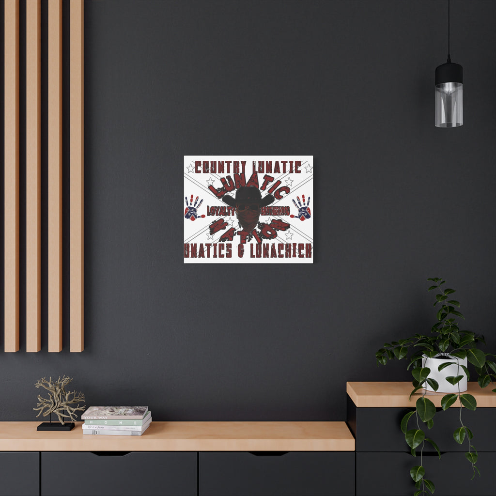 Country Lunatic Canvas Wall Art – Loyalty & Brotherhood Decor for Country Fans