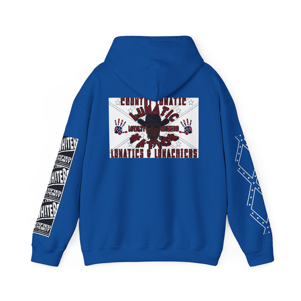 Country Lunatic Unisex Heavy Blend™ Hooded Sweatshirt - Unique Graphic Design