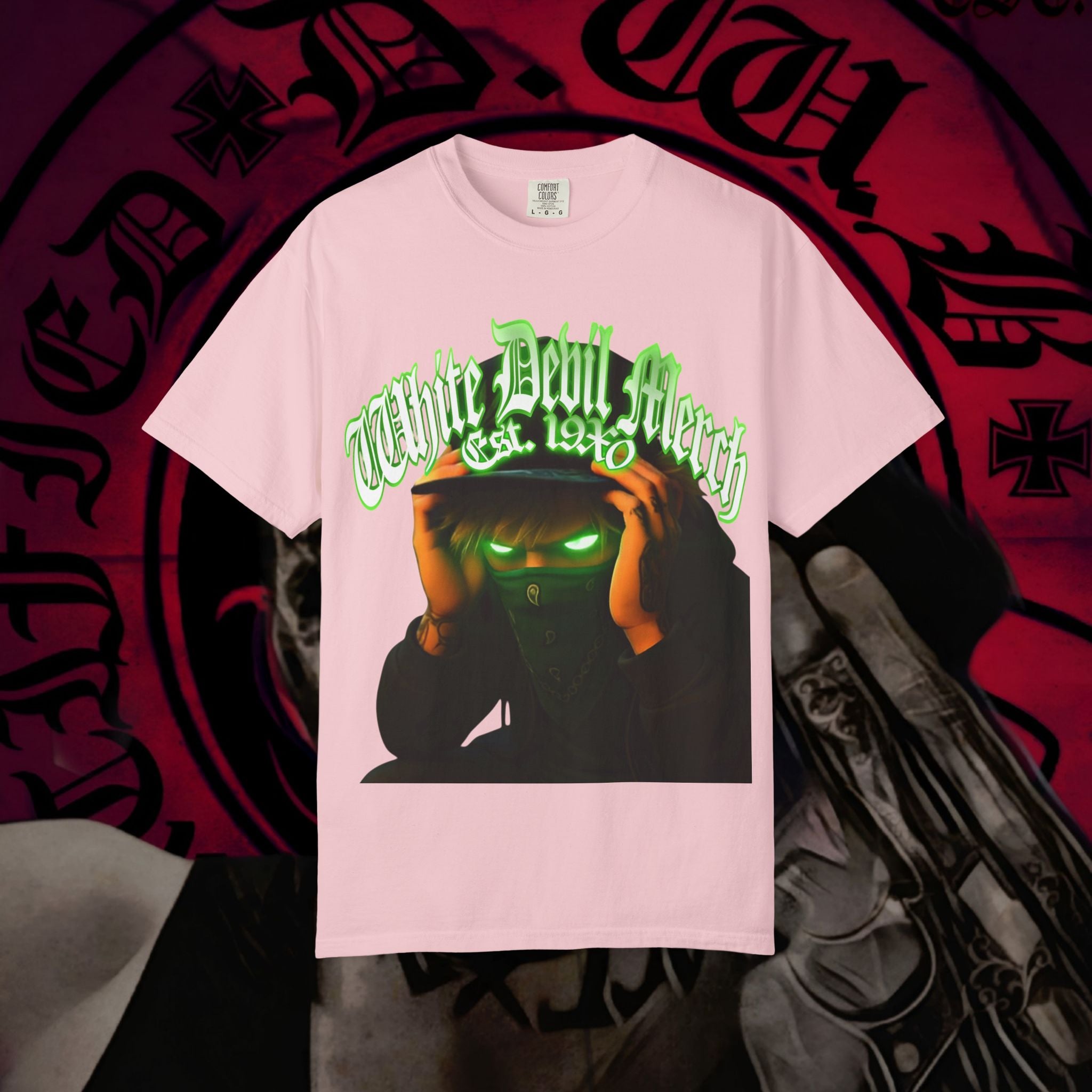 T-Shirt Lunatic Nation Logo Country Lunatic Unisex Garment-Dyed Tee