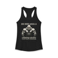 Mighty Gorilla Fitness Tank, Workout Top, Gym Apparel, Gym Tank, Gift for Fitness Lovers, White Gorilla Strength Motivation