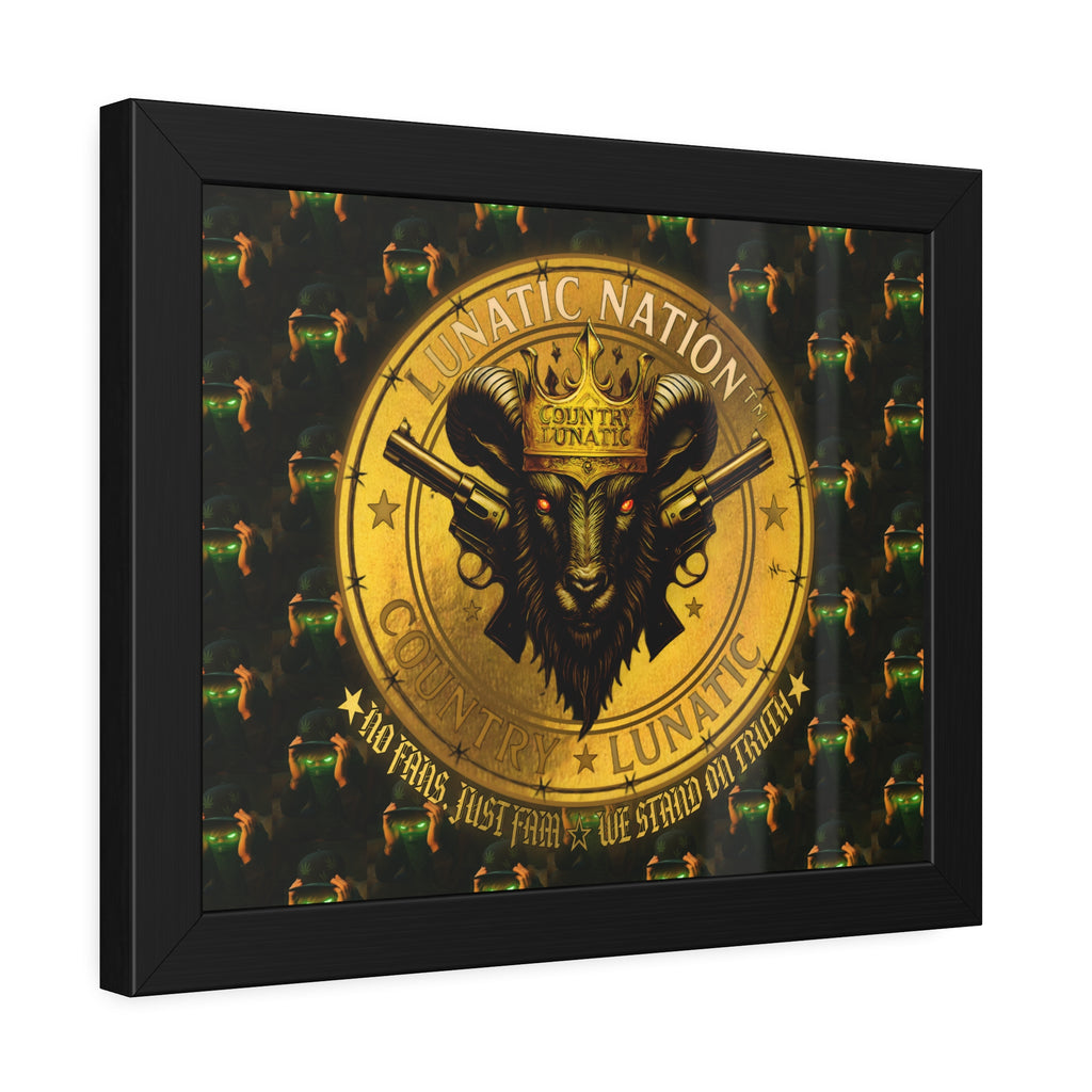 Framed Poster - Lunatic Nation Logo Photo