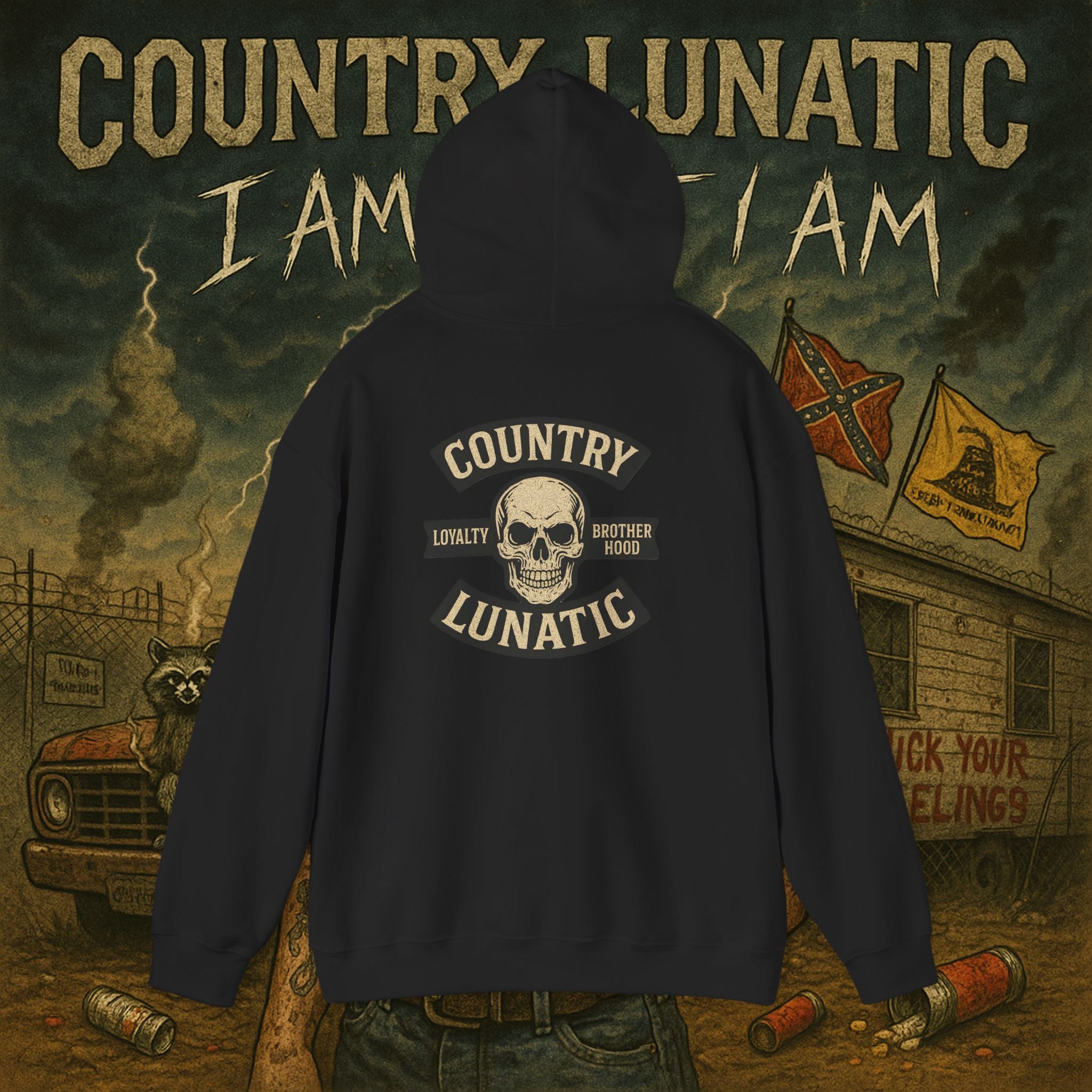 Copy of Lunatic Hooded Sweatshirt - Ride Hard, Die Loud