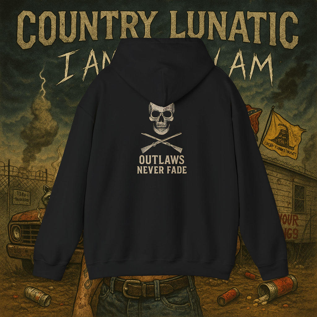 Country Lunatic Hooded Sweatshirt - Ride Hard, Die Loud